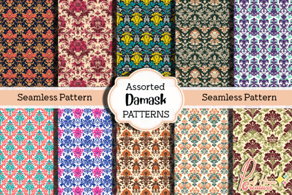 Assorted Damask Patterns for Timeless Design