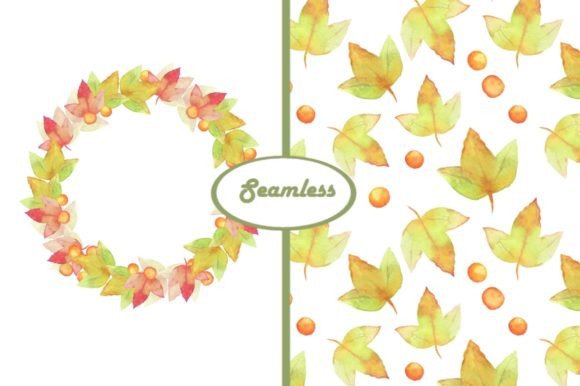 Autumn Set of Patterns 1: A Seamless Design Resource for Fall Projects