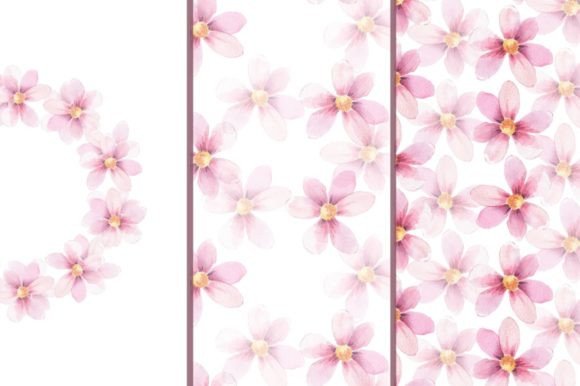Delicate Floral Set. Wreath and Patterns: Strategic Design for Purposeful Creativity