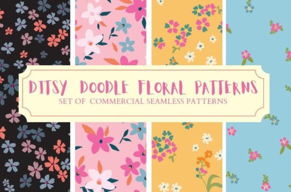 Ditsy Floral Doodle Patterns: A Versatile Tool for Creative Projects and Everyday Use