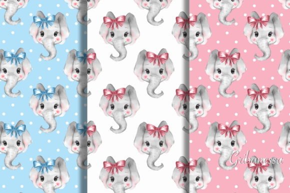 Elephants. Cute Seamless Patterns: A Strategic Tool for Creative and Professional Projects
