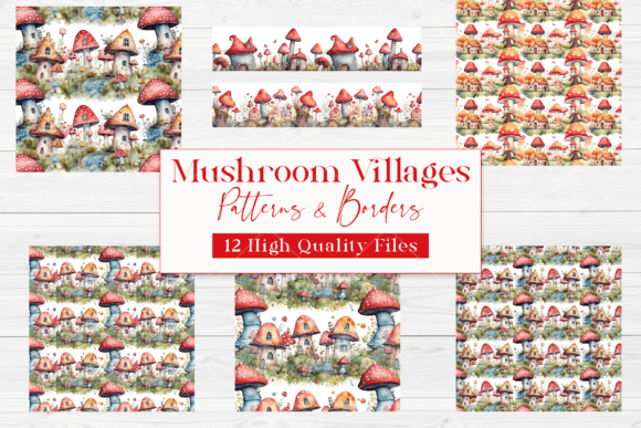 Enchanted Magic Mushroom Patterns