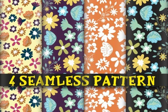 Florals Seamless Patterns Set: A Versatile Tool for Creative Projects
