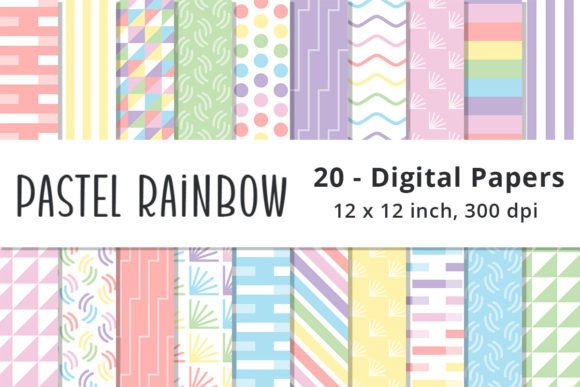 Pastel Rainbow Scrapbook Paper Patterns: A Guide to Choosing and Using Them Effectively