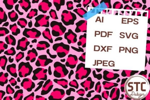 Pink Leopard Seamless Patterns