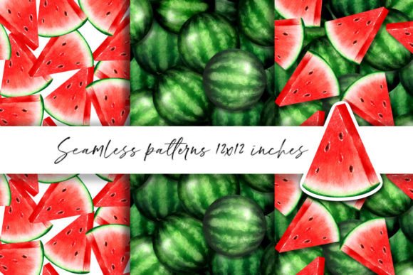 Watermelon. Seamless Patterns: A Versatile Tool for Creative and Professional Workflows